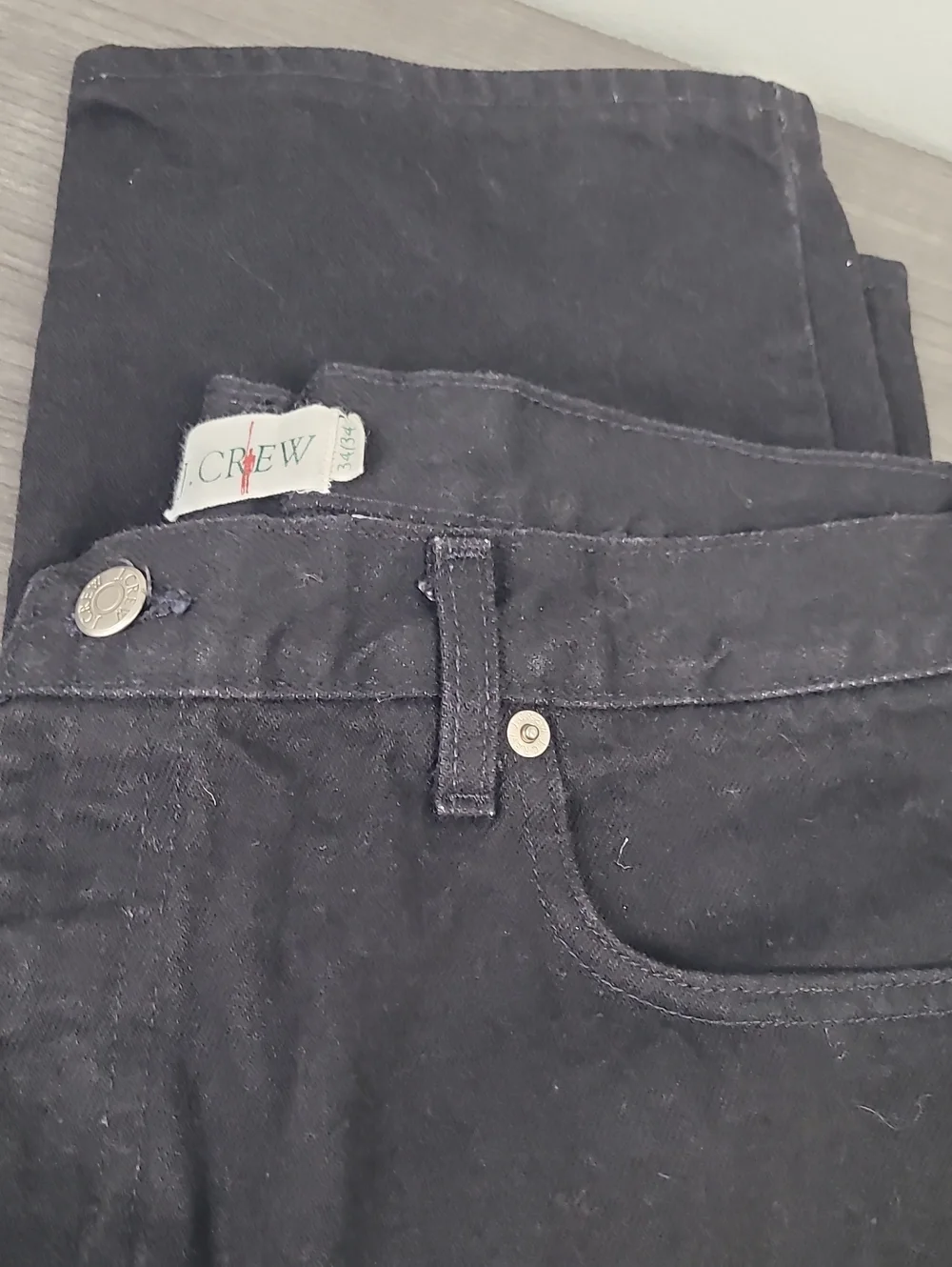 J. Crew Men’s Black Striaght Jeans 34/34